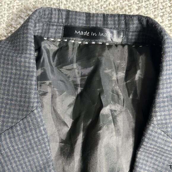 JKT Britches by Samtex Mens Suit Jacket 42R Navy Gray - Picture 2 of 11